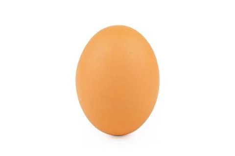 Chicken egg isolated on white background with clipping path. Foto stock