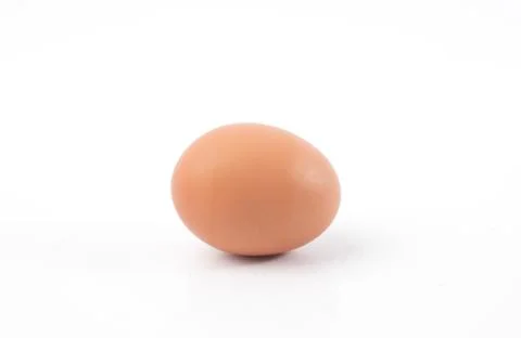 Chicken egg isolated on white background Stock Photos