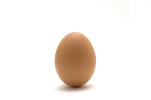 Chicken egg isolated on white background Stock Photos