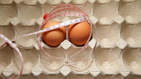 Chicken egg paper box background hd footage Stock Footage 120520604