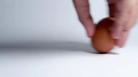 Chicken egg playing Stock Footage 230972530