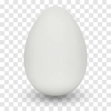 Chicken Egg with shadow. Vector. Illustrazione stock