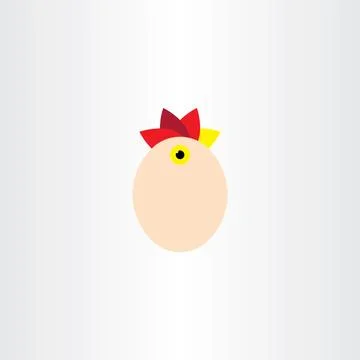 Chicken egg vector element icon symbol sign Stock-Illustration