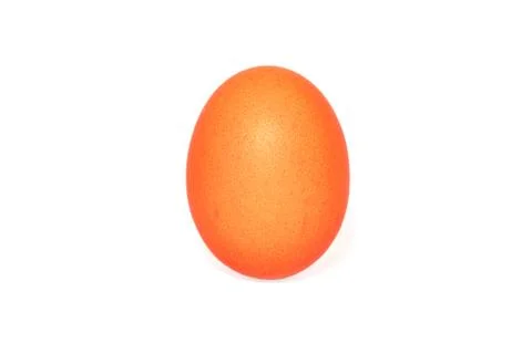 Chicken egg on a white background, Easter. Stock Photos