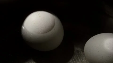 Chicken eggs is being boiled Stock Footage 252772441