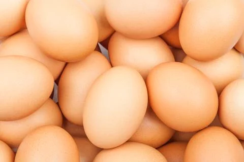 Chicken Eggs Closeup Stock Photos