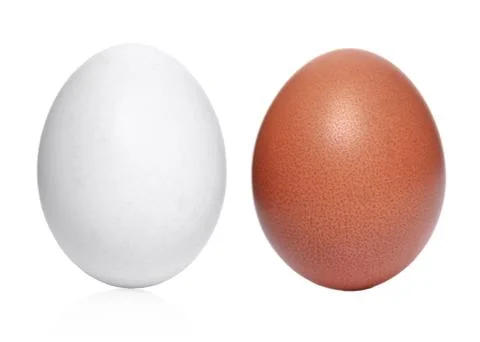 Chicken eggs closeup Stock Photos