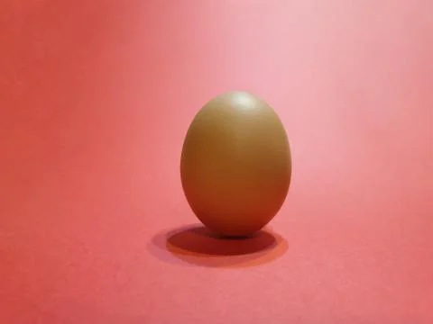 Chicken eggs on colored background Stock Photos