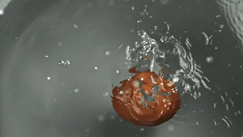 Chicken eggs fall into the pot. Filmed on a high-speed camera at 1000 fps. Stock Footage 322790360