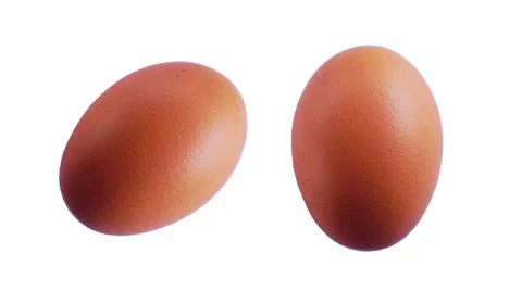 Chicken eggs isolated on white background Another food that nourishes the bod Stock Illustration