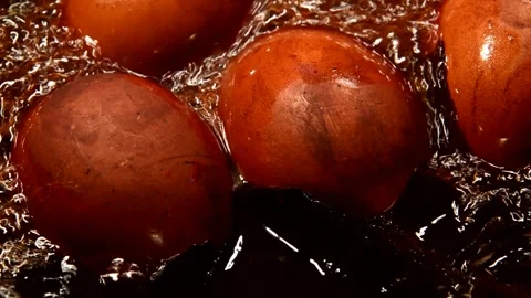 Chicken eggs with onion peel Stock Footage 314235897