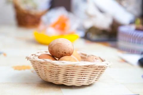 Chicken eggs Stock Photos