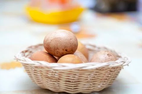 Chicken eggs Foto stock