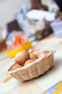 Chicken eggs Stock Photos