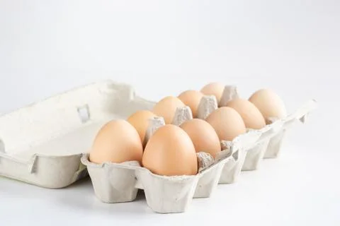 Chicken eggs Foto stock