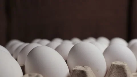 Chicken eggs in turn Stock Footage 163265874