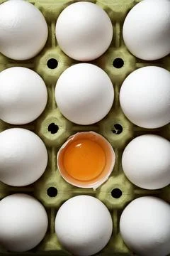 Chicken eggs view Фото