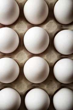 Chicken eggs view Stock Photos