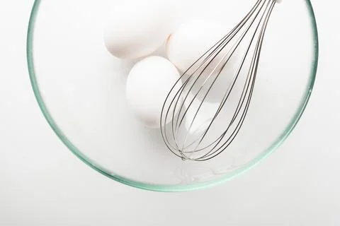Chicken eggs  on a white background Stock Photos