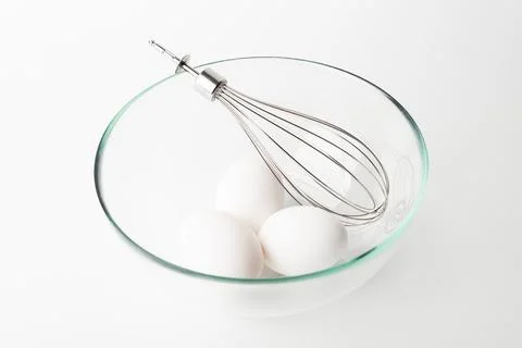 Chicken eggs  on a white background Stock Photos