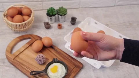 CHICKEN EGGS2 Stock Footage 155411663