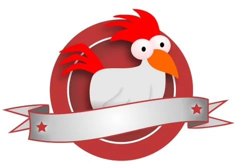 Chicken emblem Stock Illustration