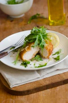 Chicken escalopes Stock-Fotos