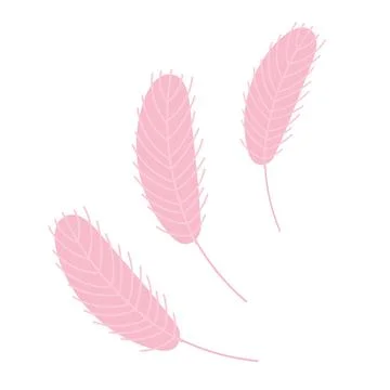 Chicken feather. Design for Easter, Christmas Stock Illustration
