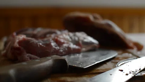 Chicken food in a table in a defocused background. Italy 库存影片 167556274