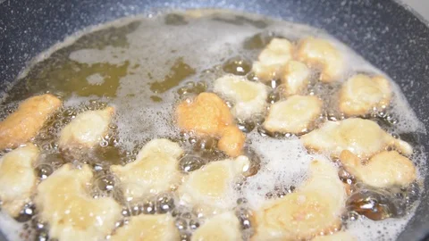 Chicken, fried, cooking, cooked, kitchen, nuggets, fryer, commercial, fat, oil,  Stock-Footage 89710600