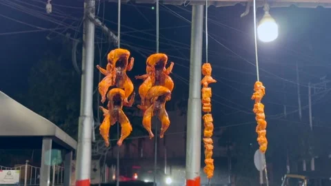 Chicken fried Stock Footage 324510801