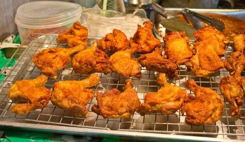 Chicken fried Stock Photos