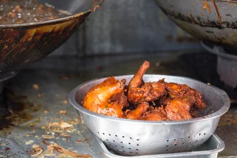 Chicken fried Stock Photos