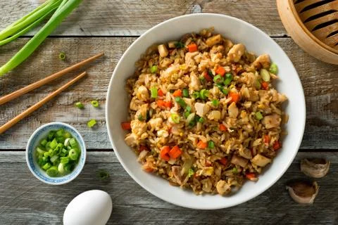 Chicken Fried Rice Stock Photos