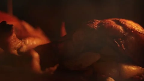 Chicken getting cooked 2 Video stock 309145825