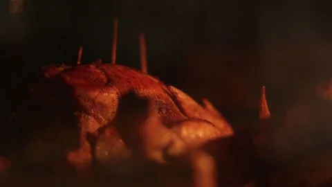 Chicken getting cooked 3 Stock Footage 309145777