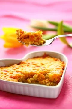 Chicken gratin Stock Photos