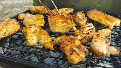 Chicken grill 库存影片 89973964