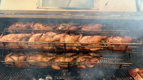Chicken grill Stock Footage 114261865