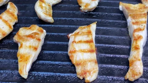 Chicken on grill Stock Footage 147672454