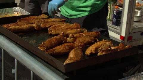 Chicken grill Stock Footage 163482308