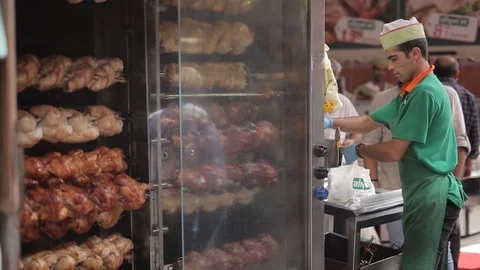 Chicken Grill, Malaga, Spain Stock Footage 101633014
