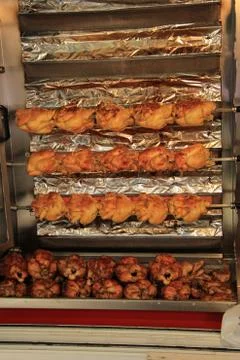 Chicken on the grill Stock Photos