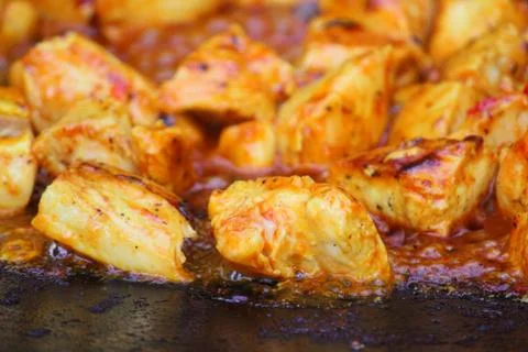 Chicken in Grill Stock Photos