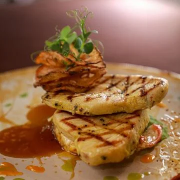Chicken grilled stake Fotos de archivo