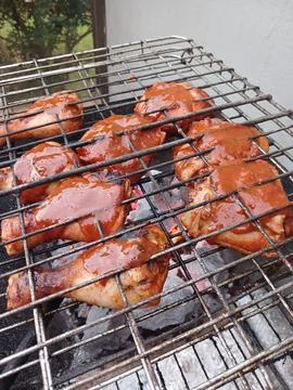 Chicken Grilling Stock Photos