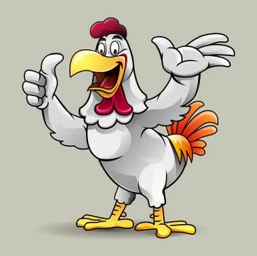 Chicken happy Stock Illustration