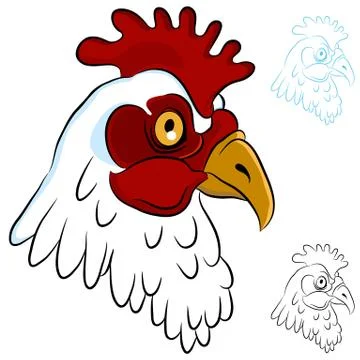Chicken head Stock Illustration