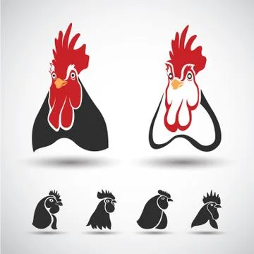 Chicken head Illustrazione stock