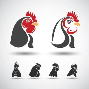 Chicken head Stock Illustration